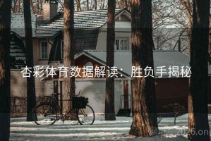 杏彩体育数据解读：胜负手揭秘