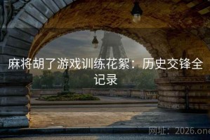 麻将胡了游戏训练花絮：历史交锋全记录