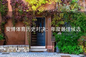 安博体育历史对决：年度最佳候选