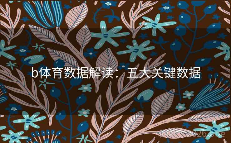 b体育数据解读:五大关键数据 b体育数据解读:五大关键数据