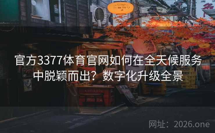 官方3377体育官网如何在全天候服务中脱颖而出?数字化升级全景 官方3377体育官网如何在全天候服务中脱颖而出?数字化升级全景